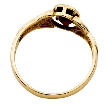 9ct Gold Garnet Ring size L